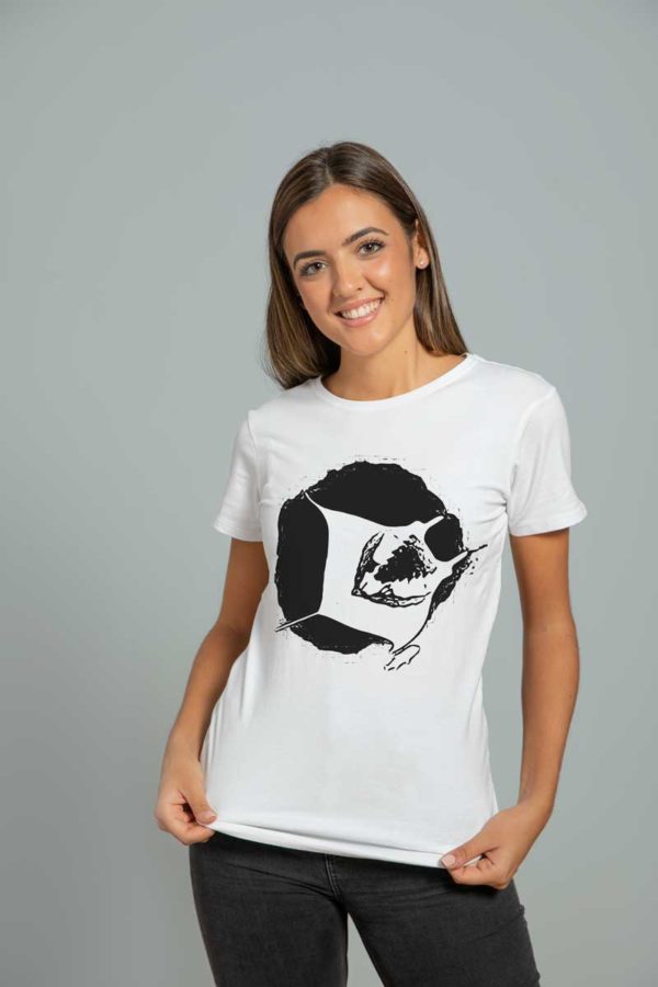 tshirt bianca donna manta