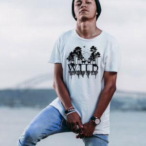 tshirt man white wild sound